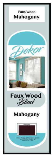 Blind 23"x52" Faux Wd Mahogany
