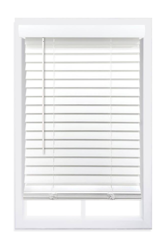 Blind 23"x52" Faux Wd White