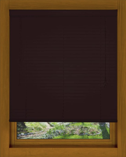 Blinds Wood 25"x64" Mahogany