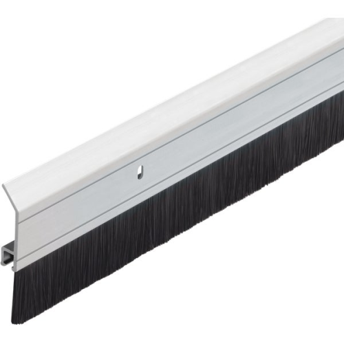 36" Silver Brush Door Sweep