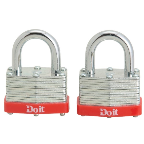 Padlock Laminated 1 1/2" 2pk