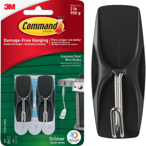 Wire Hook Command 2lb 2pk