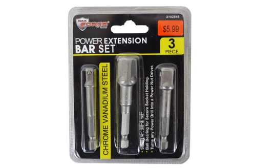 Power Extension Bar Set 3pc