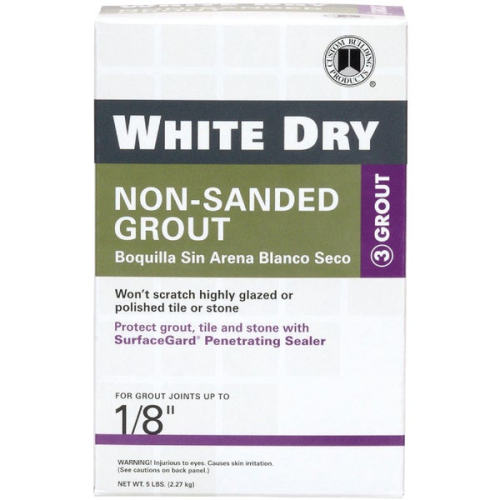 Grout Unsanded White Dry 5lbs