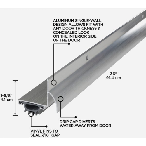 Under Door Seal Alum 36"