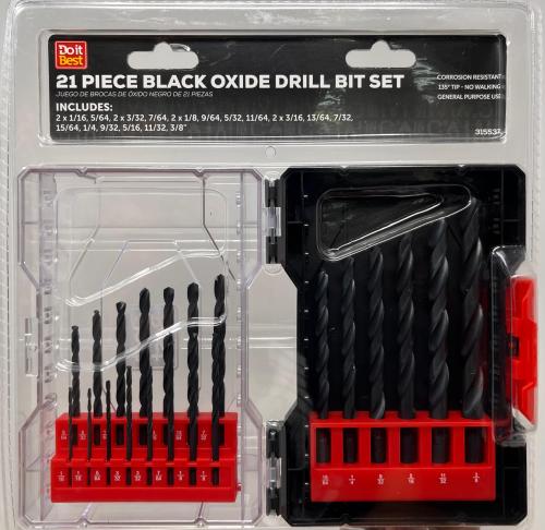 Drill Bit Set 21pcs Oxide