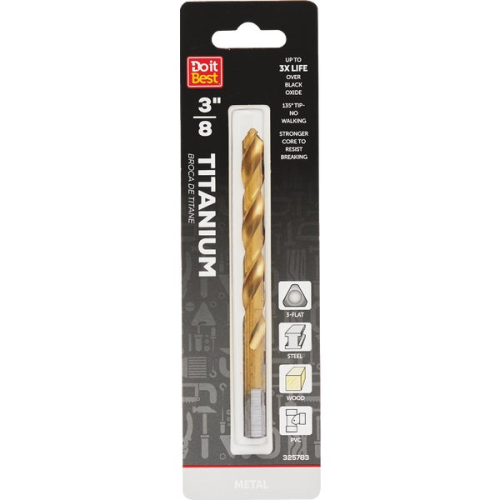 Drill Bit 3/8" Titanium