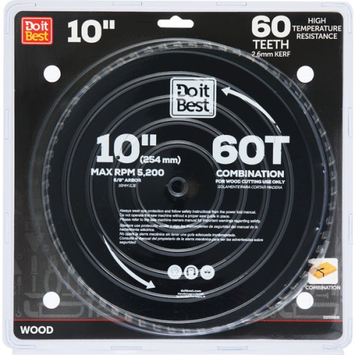 Saw Blade 10" Titanium 60T