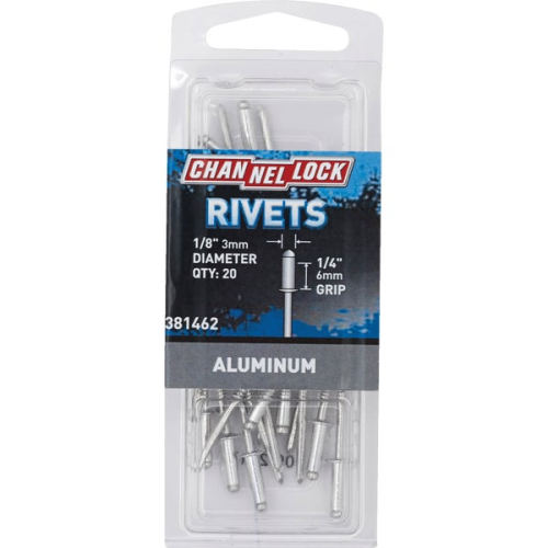 Rivet 1/8"x1/4" Alum 20pk