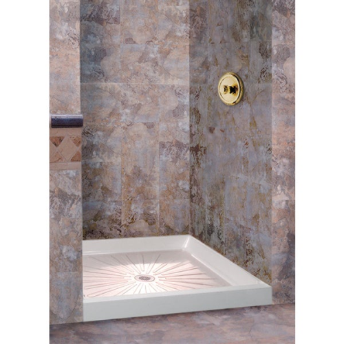 Showerstall Floor White