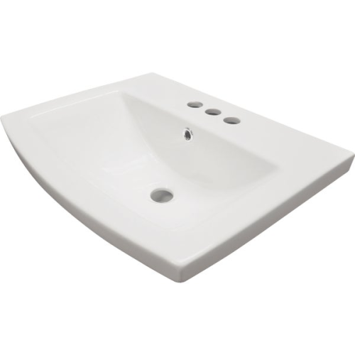 White Bathroom Sink 21-7/8"