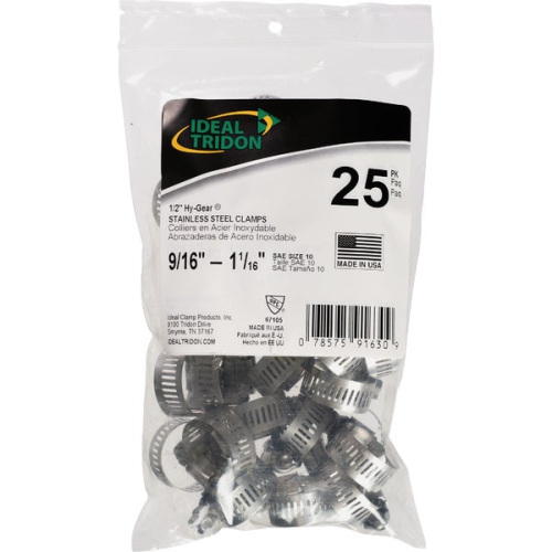 SS Hose Clamp 9/16"x1-1/16"