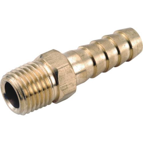 Brass Hose Barb x MIP 5/8x1/2"