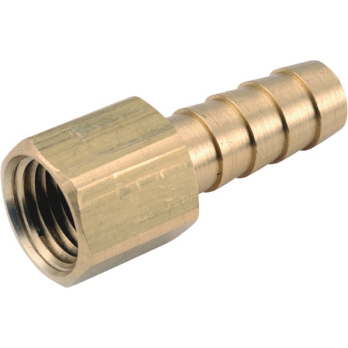 Brass Hose Barb x FIP 1/4x1/4"