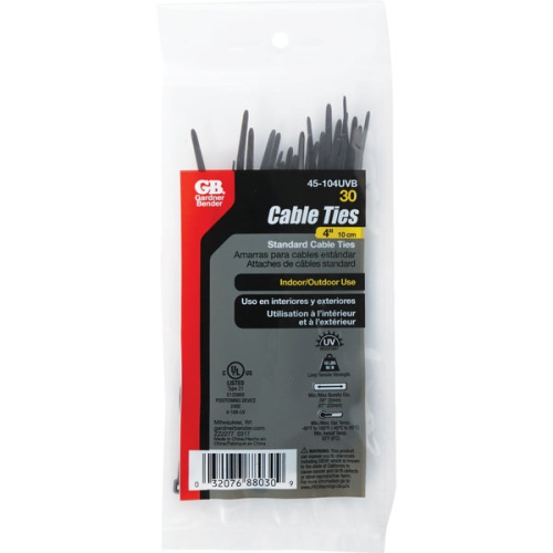 Nylon Cable Ties Black 30pc