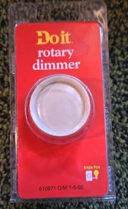 Dimmer Rotary 600W Ivory