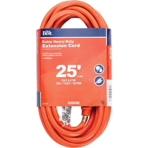 Extension Cord 25ft 12/3AWG