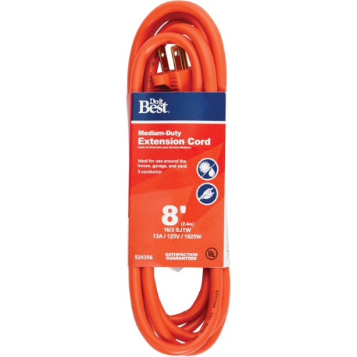 Extension Cord 8' 16G