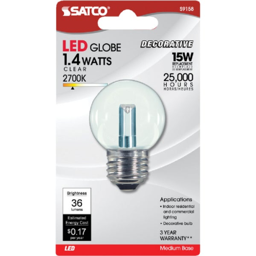 Bulb LED 1.4W Clear
