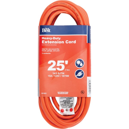 Extension Cord 25ft 14/3AWG