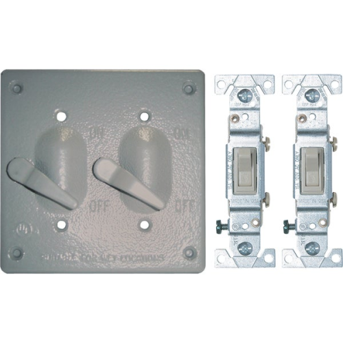 W-Proof Cover W/Switch 15A Gray