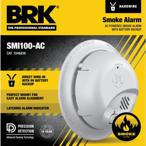 Smoke Alarm with Battery 9v