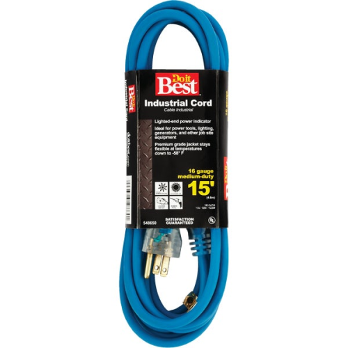 Extention Cord 15Ft Blue