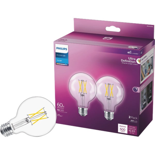 Decorative Light Bulb 60W 2pk
