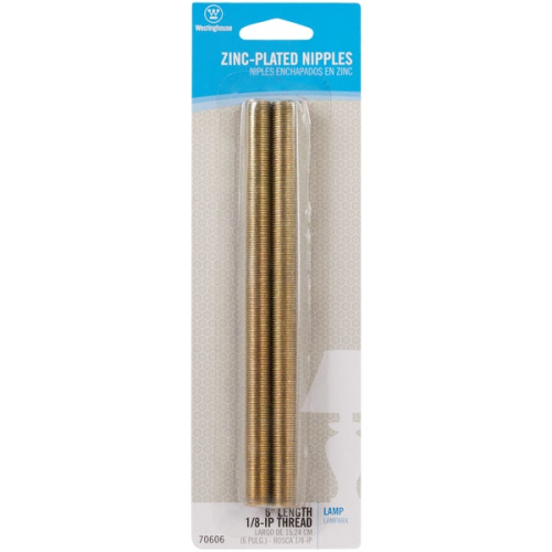 Lamp Nipple 1/8"x6" 2pk
