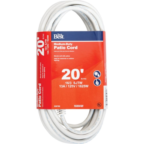 Extension cord 20' 13A