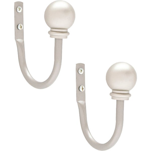 Curtain Holdback Ball 2pc Pewter