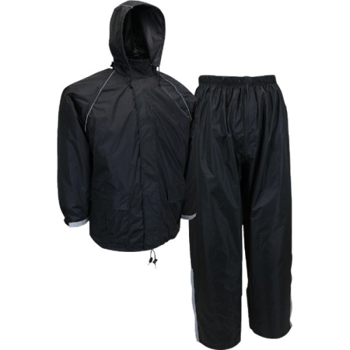 Rain Suit 3 Piece Meduim Black
