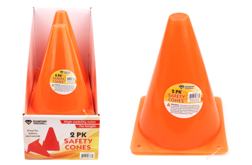 Safety Cones Orange 2pk