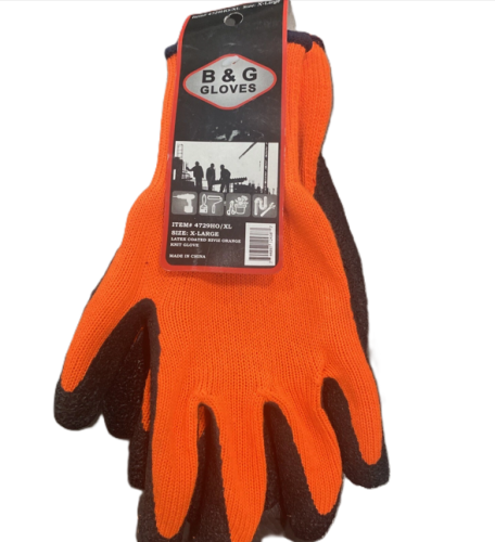 Work Gloves Latex HD Orange XL