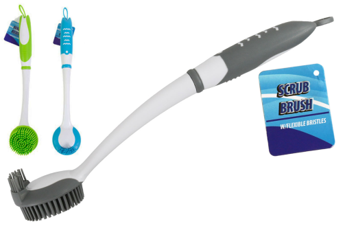 Kitchen Brush W/Silicone Bristle