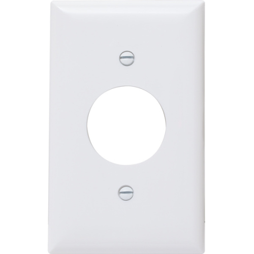 Wall Plate Single Round Wh