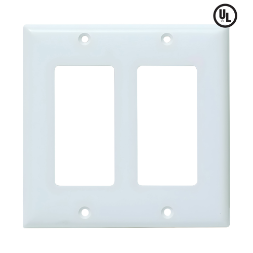 Wall Plate 2Gang White
