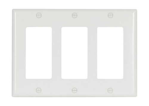 Wall Plate 3 Gang White
