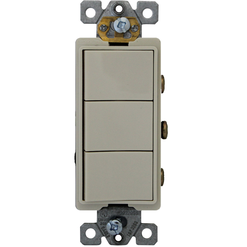 Triplex Switch 15A Ivory