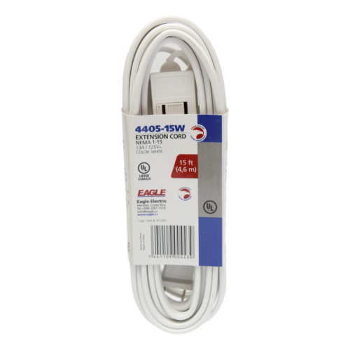 Extension Cord 15' White