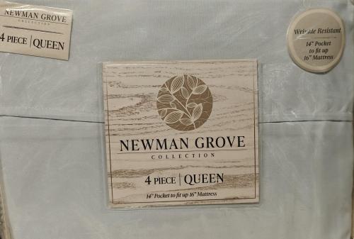 Light Blue Sheet 4pc Queen