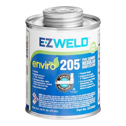 PVC Cement 16oz Body/Clear