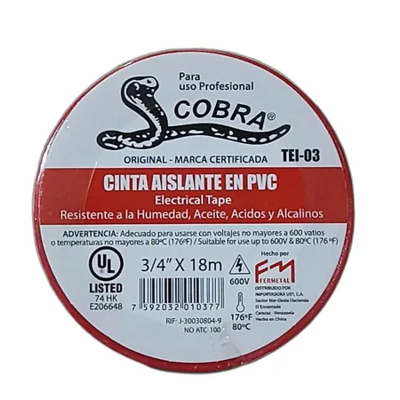 Electric Tape 3/4x60' Red