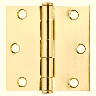 Hinge Steel 3" Brass Plated