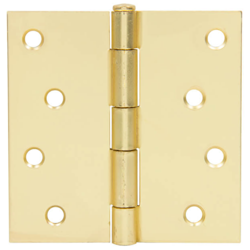 Hinge 4" Steel Brass Plated