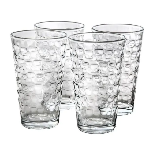 Glass Cup Set 16oz 4Pc
