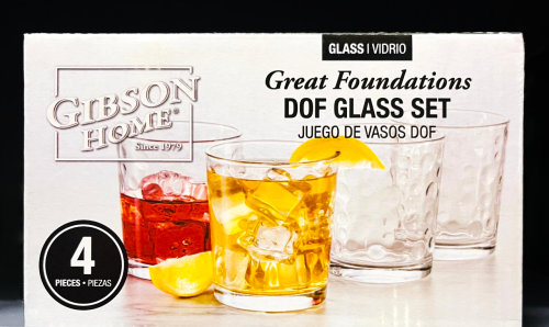 Glass Cup Set 4c 13oz