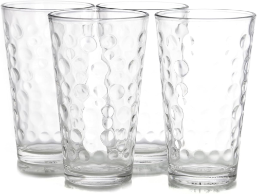 Glass Cup Set 16oz 4Pc
