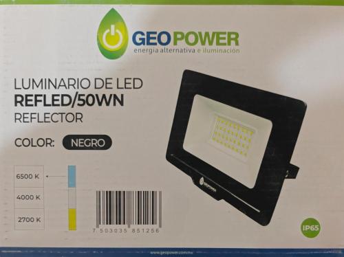 LED Reflector Light 50W 65K Black