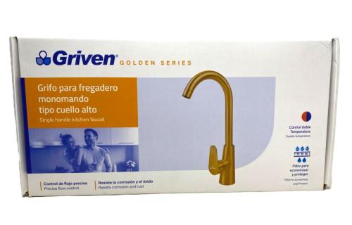 Faucet Kitchen High Neck Gold